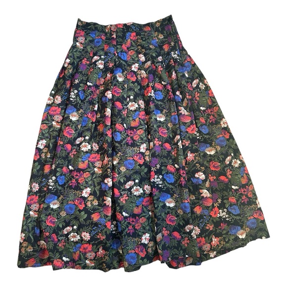 Abercrombie & Fitch Dresses & Skirts - Abercrombie & Fitch Vintage Maxi Y2K Skirt Womens Floral Print Pleated 10